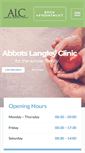 Mobile Screenshot of abbotslangleyclinic.co.uk